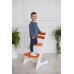 Растущий стул Конёк Комфорт PRO (бело-оранжевый)