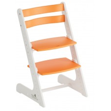 Растущий стул Конёк Комфорт PRO (бело-оранжевый)